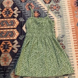 Cute green floral dress.
